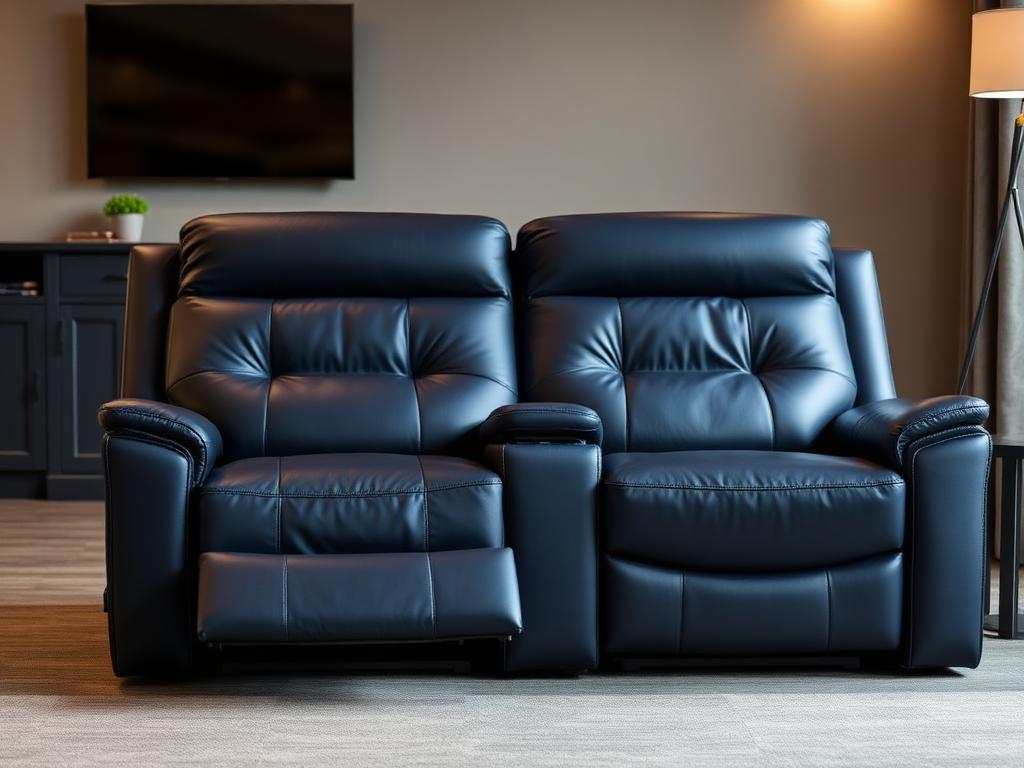 Compact Media Loveseat